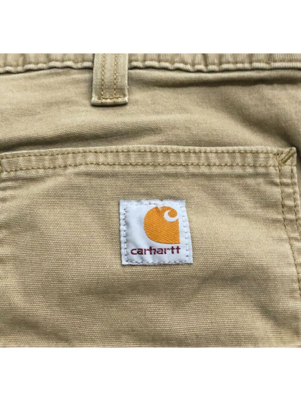 Carhartt Mens 38x30 Tan Relaxed Fit Utility Flex Pants - Picture 4 of 8